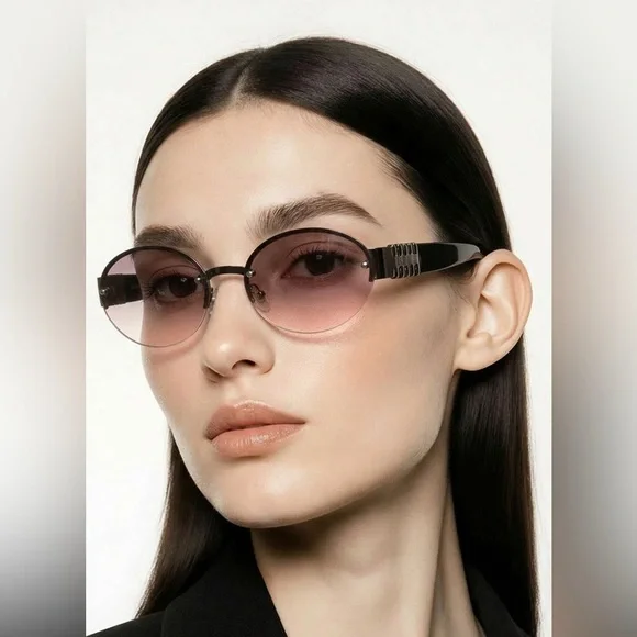Miu Miu rimless Oval shaped gradient Sunglasses - Picture 5 of 5